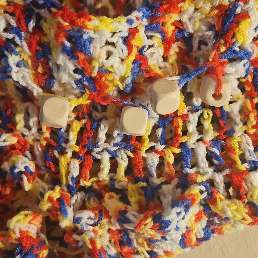 Handmade Crochet Wreath Hanging Planter Wall Decor